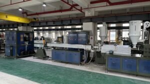 Fiber-Reinforced Hose Extrusion Line with Braided Fiber Reinforcement