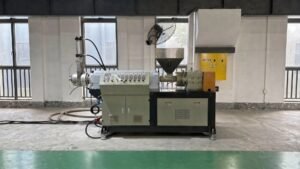Plastic profile extrusion machine for curtain track and curtain rail